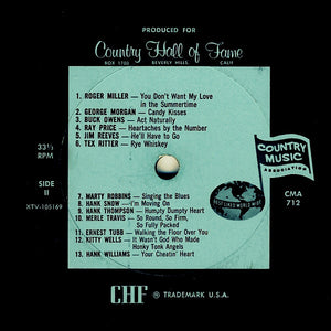 Various : Famous Original Hits By 25 Great Country Music Artists (LP, Album, Comp, Mono)