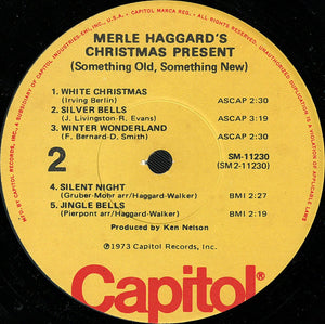 Merle Haggard : Merle Haggard's Christmas Present (LP, Album, RE, Yel)