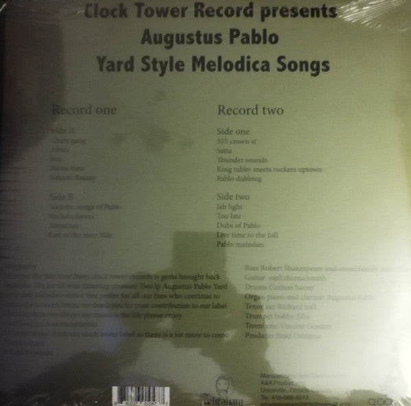 Augustus Pablo : Yard Style Melodica Songs (2xLP, Comp)