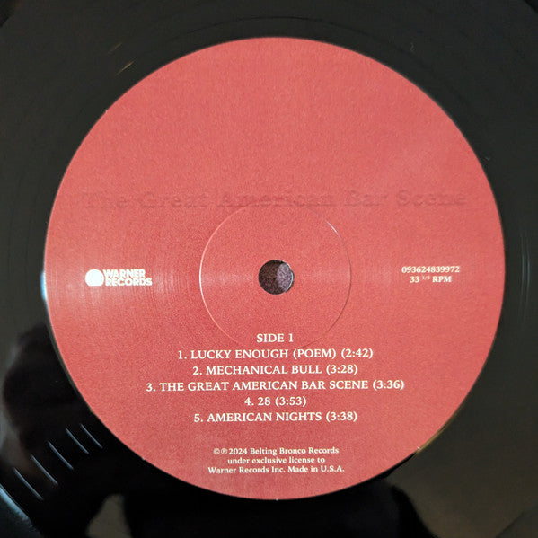 Zach Bryan : The Great American Bar Scene (2xLP, Album, Gat)