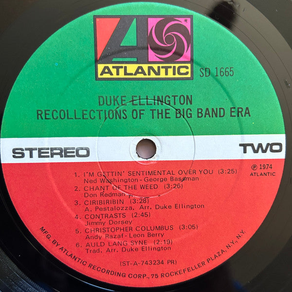 Duke Ellington : Recollections Of The Big Band Era (LP, Album, Pre)