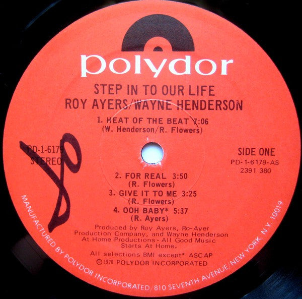 Roy Ayers & Wayne Henderson : Step In To Our Life (LP, Album)