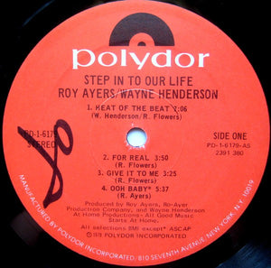 Roy Ayers & Wayne Henderson : Step In To Our Life (LP, Album)