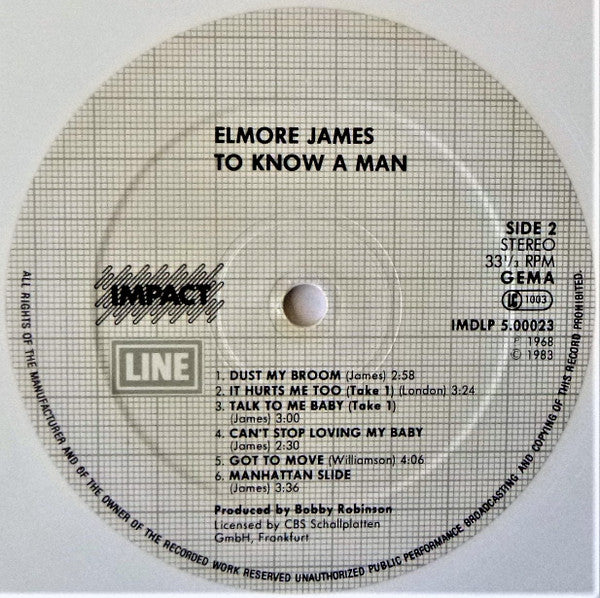 Elmore James : To Know A Man (2xLP, Comp, RE, Whi)