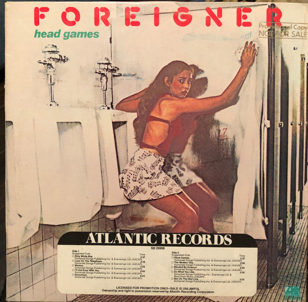 Foreigner : Head Games (LP, Album, Promo)