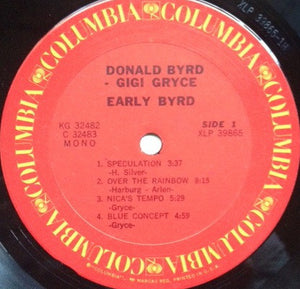 Donald Byrd - Gigi Gryce : Early Byrd (2xLP, Album, Comp, Mono, Gat)