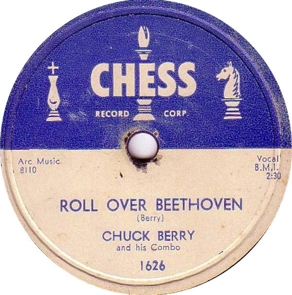 Chuck Berry And His Combo* : Roll Over Beethoven / Drifting Heart (Shellac, 10")