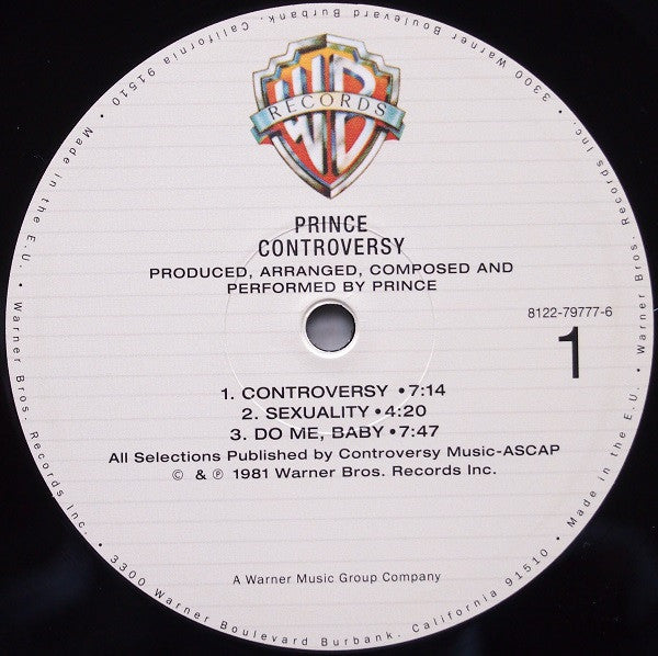 Prince : Controversy (LP, Album, Ltd, RE, RM)