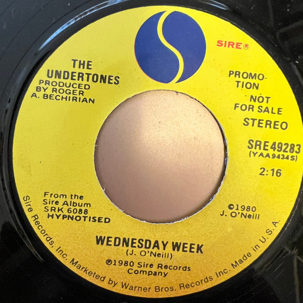 The Undertones : Wednesday Week (7", Single, Promo)