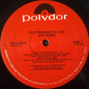 Roy Ayers : No Stranger To Love (LP, Album, 72 )