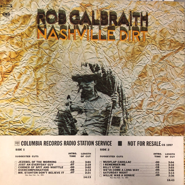 Rob Galbraith : Nashville Dirt (LP, Ter)