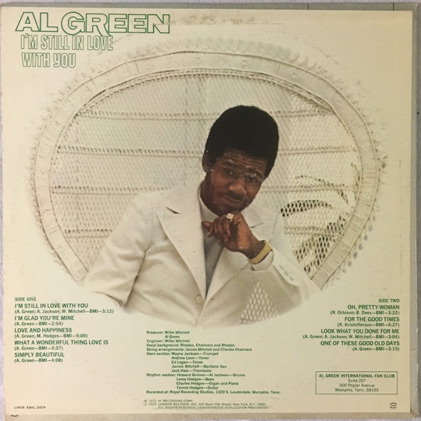 Al Green : I'm Still In Love With You (LP, Album, TH )