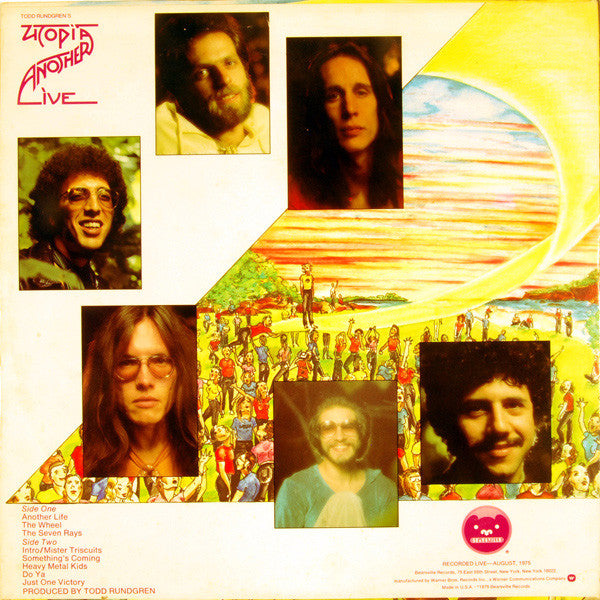 Todd Rundgren's Utopia* : Another Live (LP, Album, Ter)