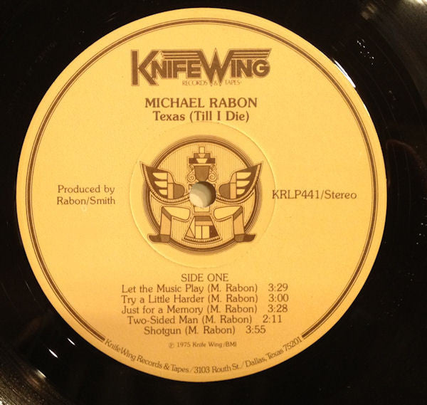 Michael Rabon* : Texas Till I Die (LP, Album)
