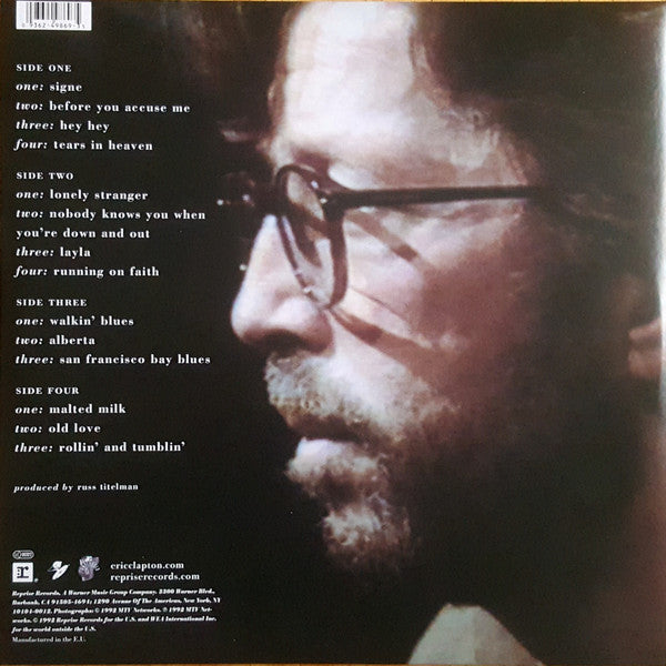 Eric Clapton : Unplugged (2xLP, Album, RE, 180)