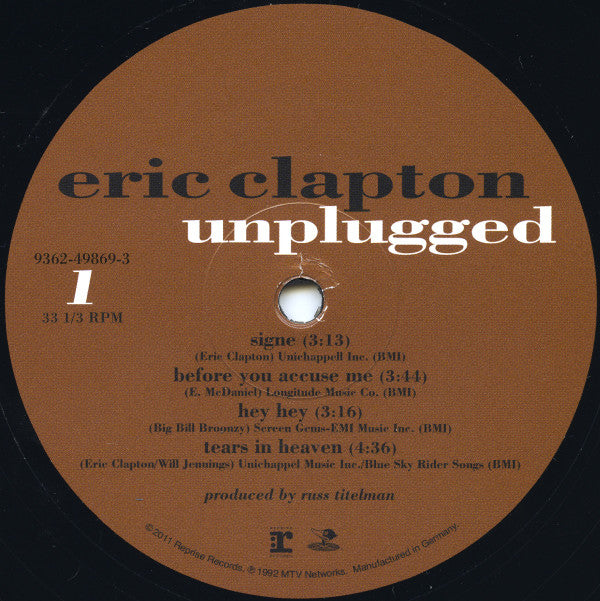 Eric Clapton : Unplugged (2xLP, Album, RE, 180)