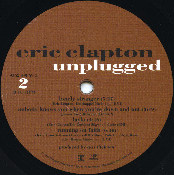 Eric Clapton : Unplugged (2xLP, Album, RE, 180)