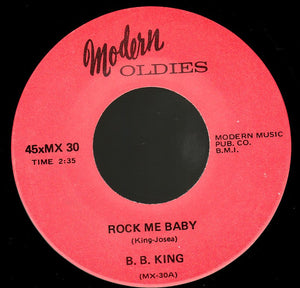 B.B. King : Rock Me Baby / I Can't Lose (7", Single, RE)