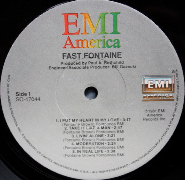 Fast Fontaine : Fast Fontaine (LP, Album)