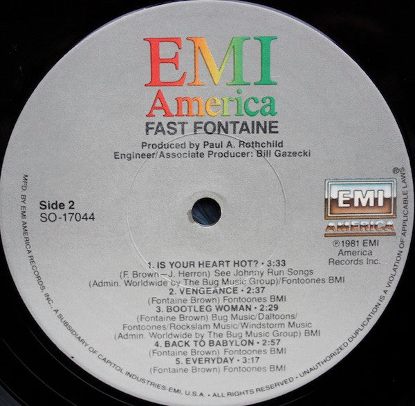 Fast Fontaine : Fast Fontaine (LP, Album)