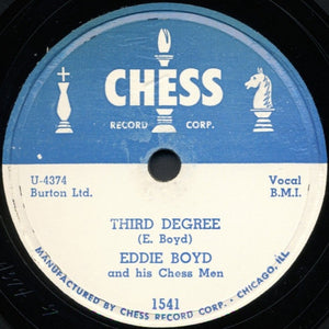 Eddie Boyd And His Chess Men* : Third Degree / Back Beat (10", Single)