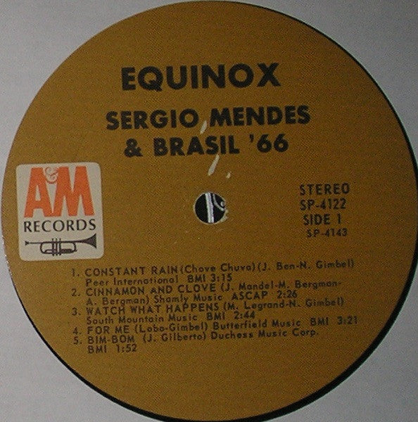 Sergio Mendes & Brasil '66* : Equinox (LP, Album)