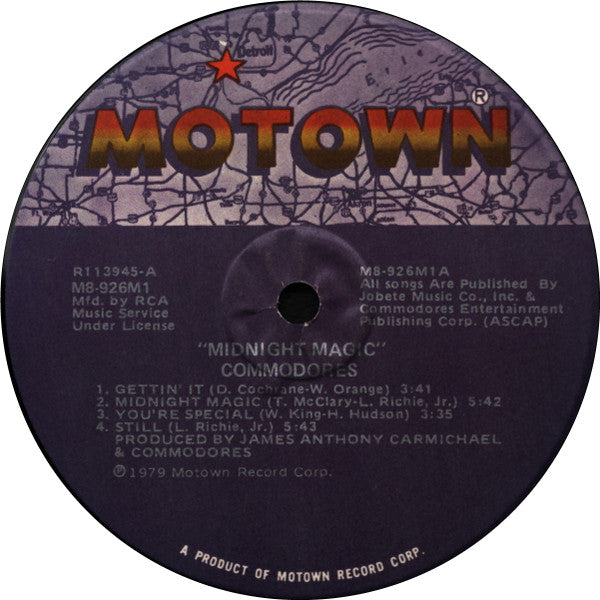 Commodores : Midnight Magic (LP, Album, Club)