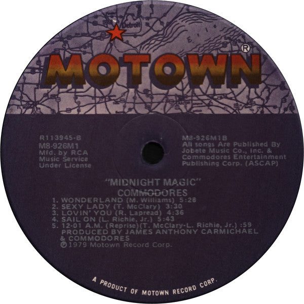 Commodores : Midnight Magic (LP, Album, Club)