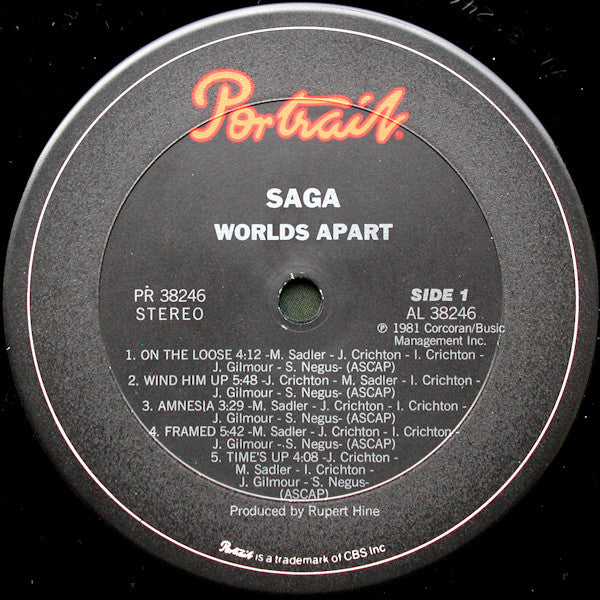 Saga (3) : Worlds Apart (LP, Album, RE)