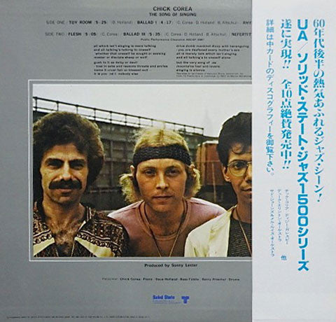 Chick Corea : The Song Of Singing (LP, Album)