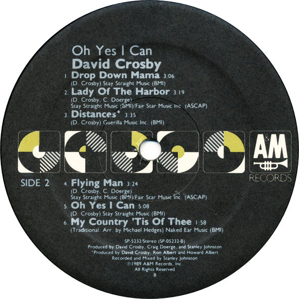 David Crosby : Oh Yes I Can (LP, Album)