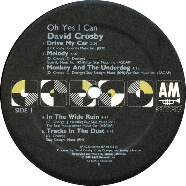 David Crosby : Oh Yes I Can (LP, Album)