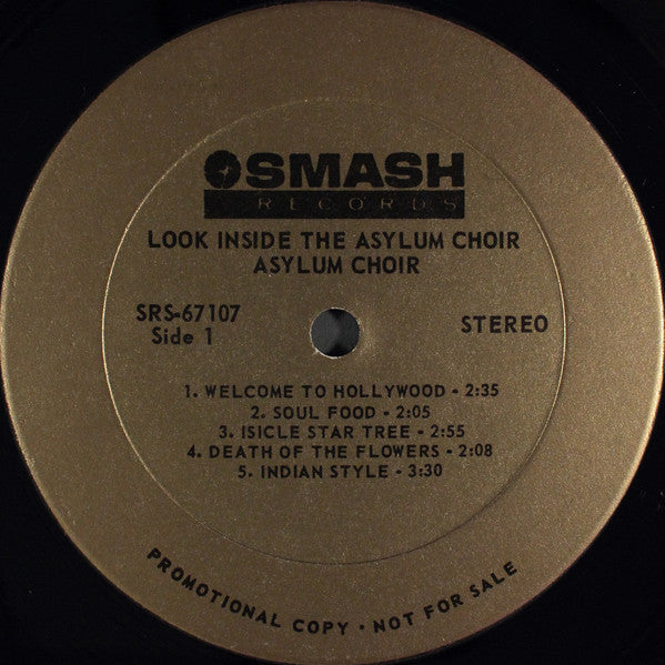 Asylum Choir : Look Inside The Asylum Choir (LP, Album, Promo, Gol)