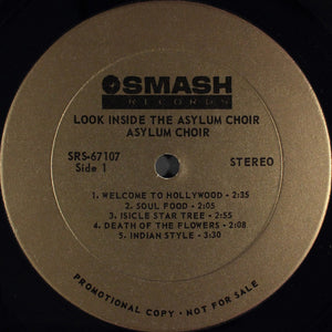 Asylum Choir : Look Inside The Asylum Choir (LP, Album, Promo, Gol)