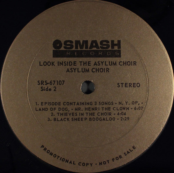 Asylum Choir : Look Inside The Asylum Choir (LP, Album, Promo, Gol)