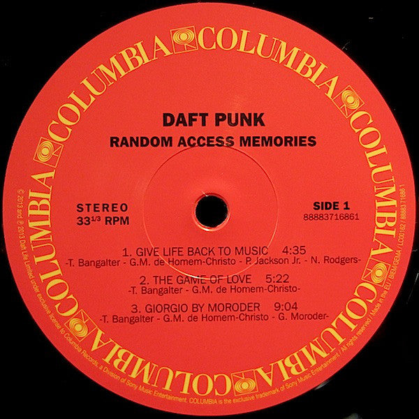 Daft Punk : Random Access Memories (2xLP, Album, 180)