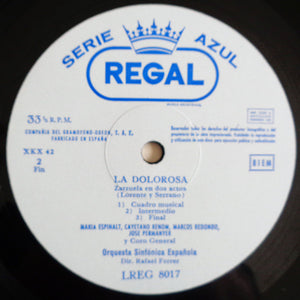 José Serrano* : La Dolorosa (LP, Album, RE)