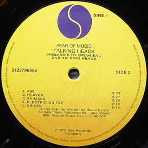 Talking Heads : Fear Of Music (LP, Album, RE, 180)