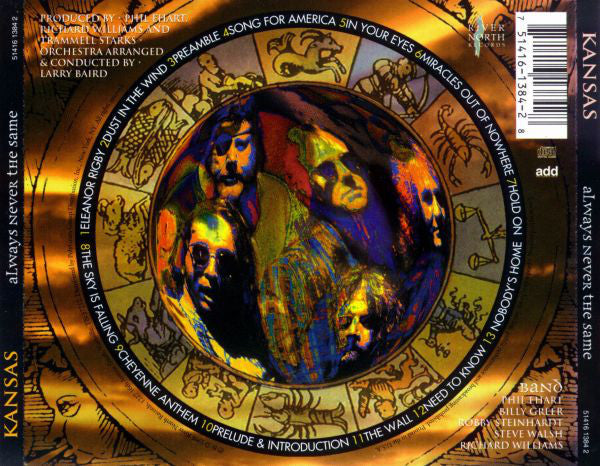 Kansas (2) Featuring The London Symphony Orchestra* : Always Never The Same (CD, Album)