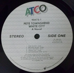 Pete Townshend : White City (A Novel) (LP, Album, AR )