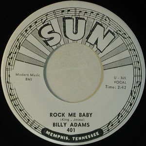 Billy Adams (13) : Open The Door Richard / Rock Me Baby (7", Single, Promo)