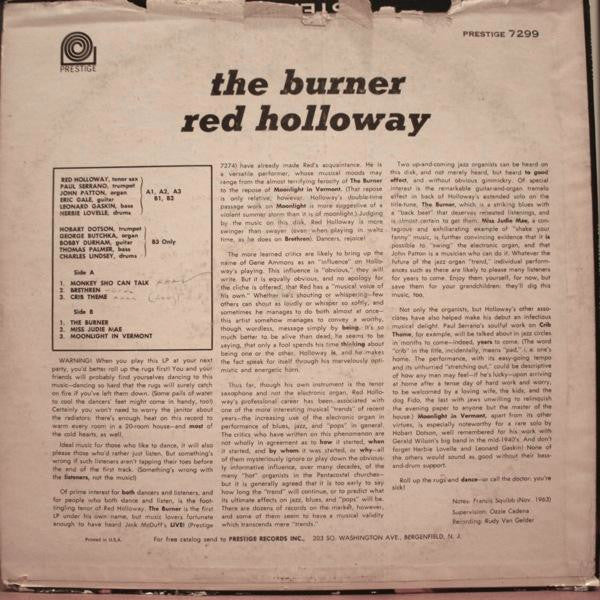 Red Holloway : The Burner (LP, Mono)
