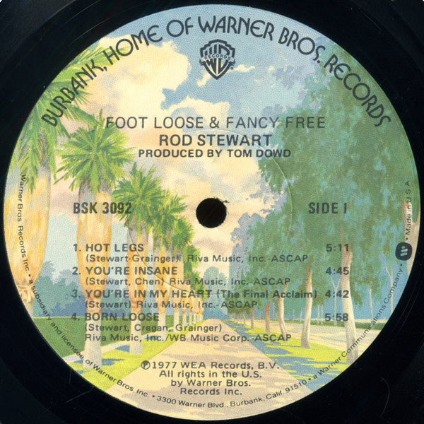 Rod Stewart : Foot Loose & Fancy Free (LP, Album, Jac)