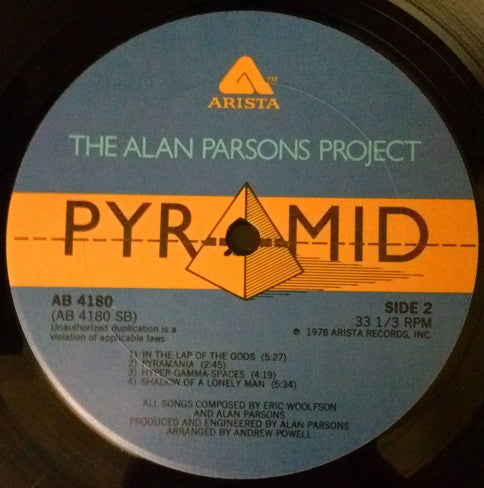 The Alan Parsons Project : Pyramid (LP, Album, Ter)