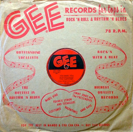 The Cleftones, Jimmy Wright & His Orchestra : You Baby You / I Was Dreaming  (Shellac, 10")