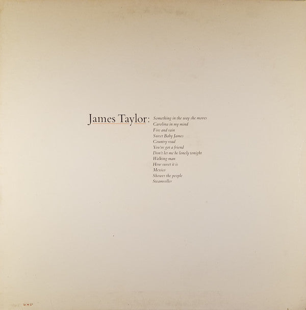 James Taylor (2) : Greatest Hits (LP, Comp, RE, Win)