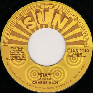 Charlie Rich : Stay / Who Will The Next Fool Be (7")