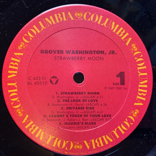 Grover Washington, Jr. : Strawberry Moon (LP, Album, Car)
