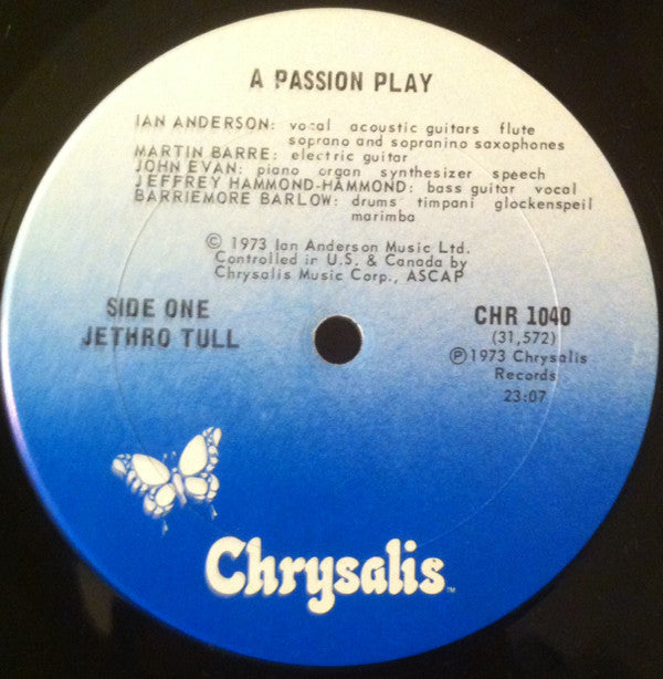 Jethro Tull : A Passion Play (LP, Album, RE, Gat)