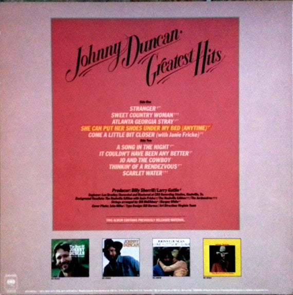 Johnny Duncan (3) : Greatest Hits (LP, Comp)